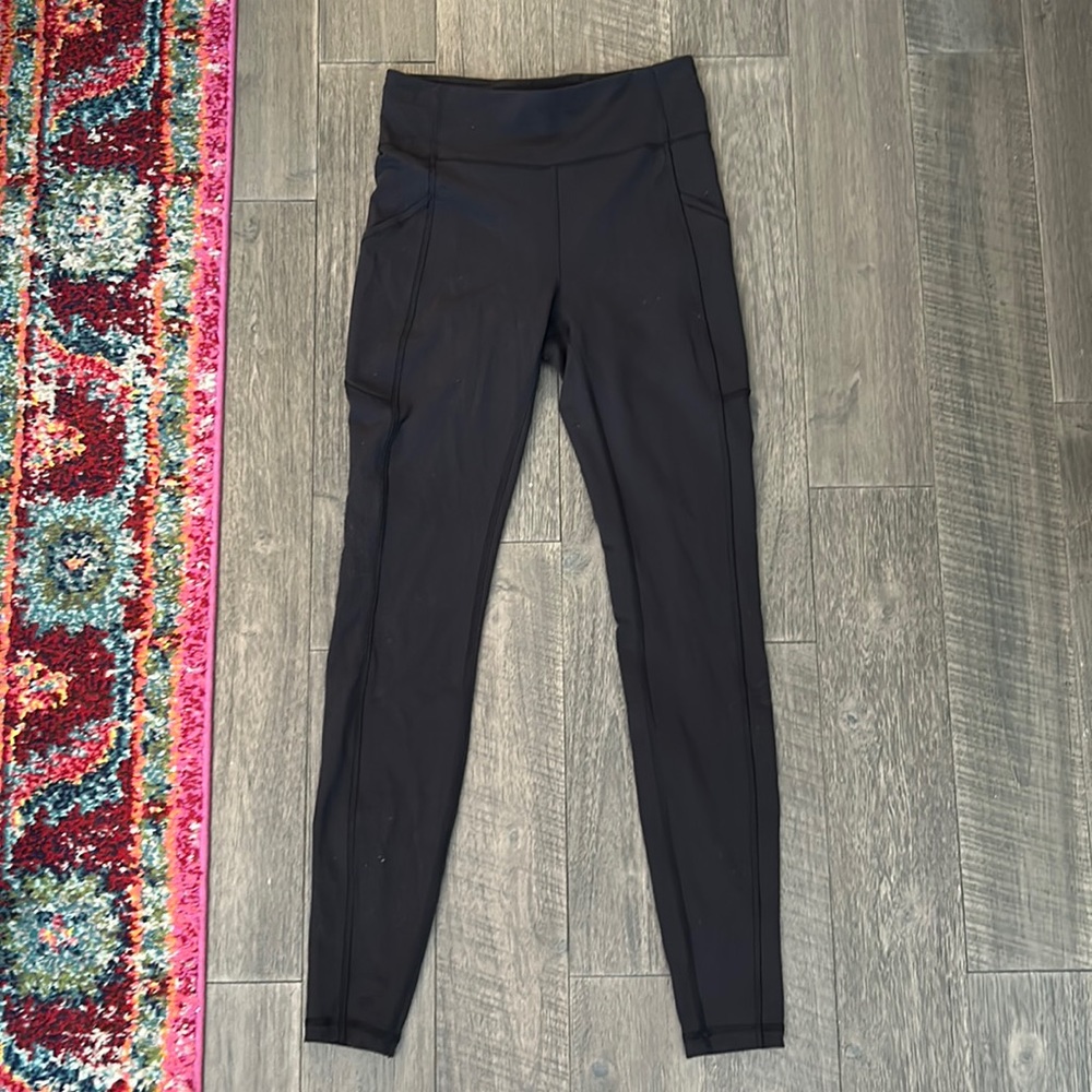 Lululemon Invigorate High Rise Tight, 28in, black, size 6